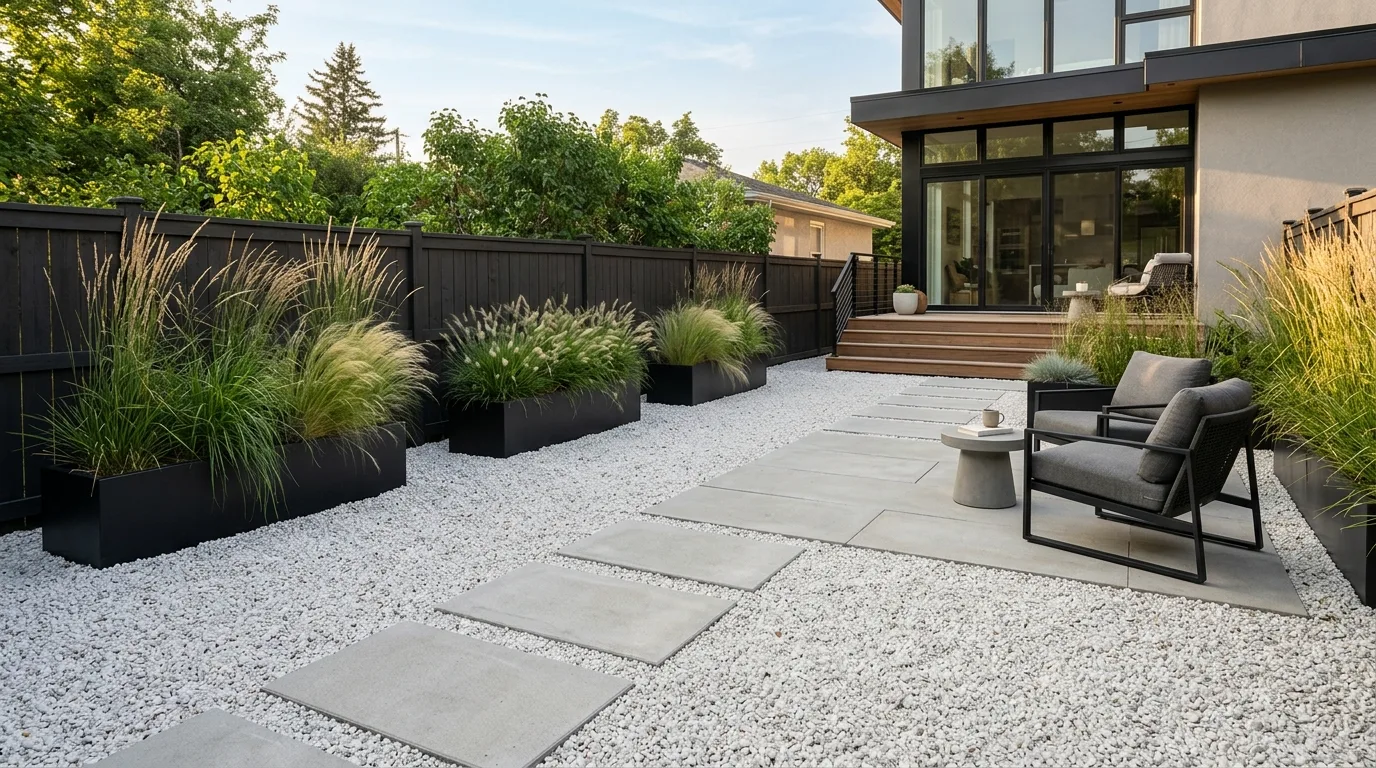 Gravel Fire Pit Area